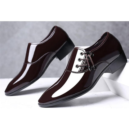 Mens Loafer Shoes Slip on OXford Dress Shoes for Men Patent Leather Modern Business Casual Driving Prom Party Wedding Comfortabl