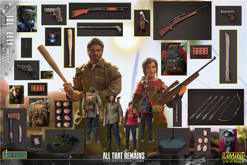 LIMTOYS LMN004 LMN005 LMN006 1/12 The Last Survivor Joel Ellie Modelo Boneco de Ação 6'' Soldado Conjunto Completo Brinquedos para Coleção