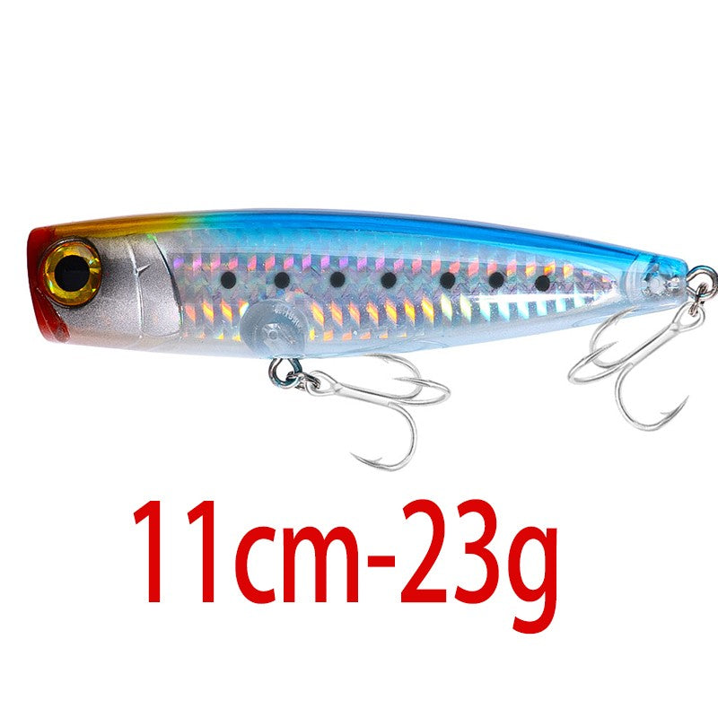 Iscas de Pesca Popper Topwater 11cm 23g 13cm 43g Pesca Boia Artificial Pesca de Baixo, Lúcio, Carpa, Wobbler, Artigos de Pesca