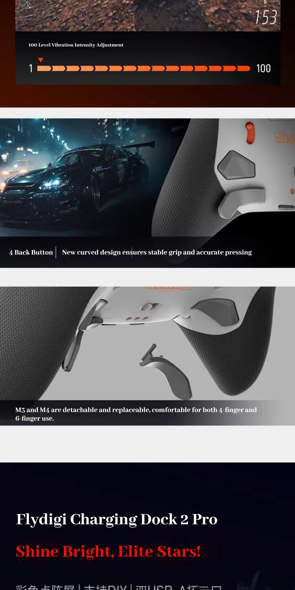 Flydigi Vader5 Pro Gamepad Switch Wireless Pc Mobile Version Game Controller Bluetooth Steam Controller For PC Gamer Gifts