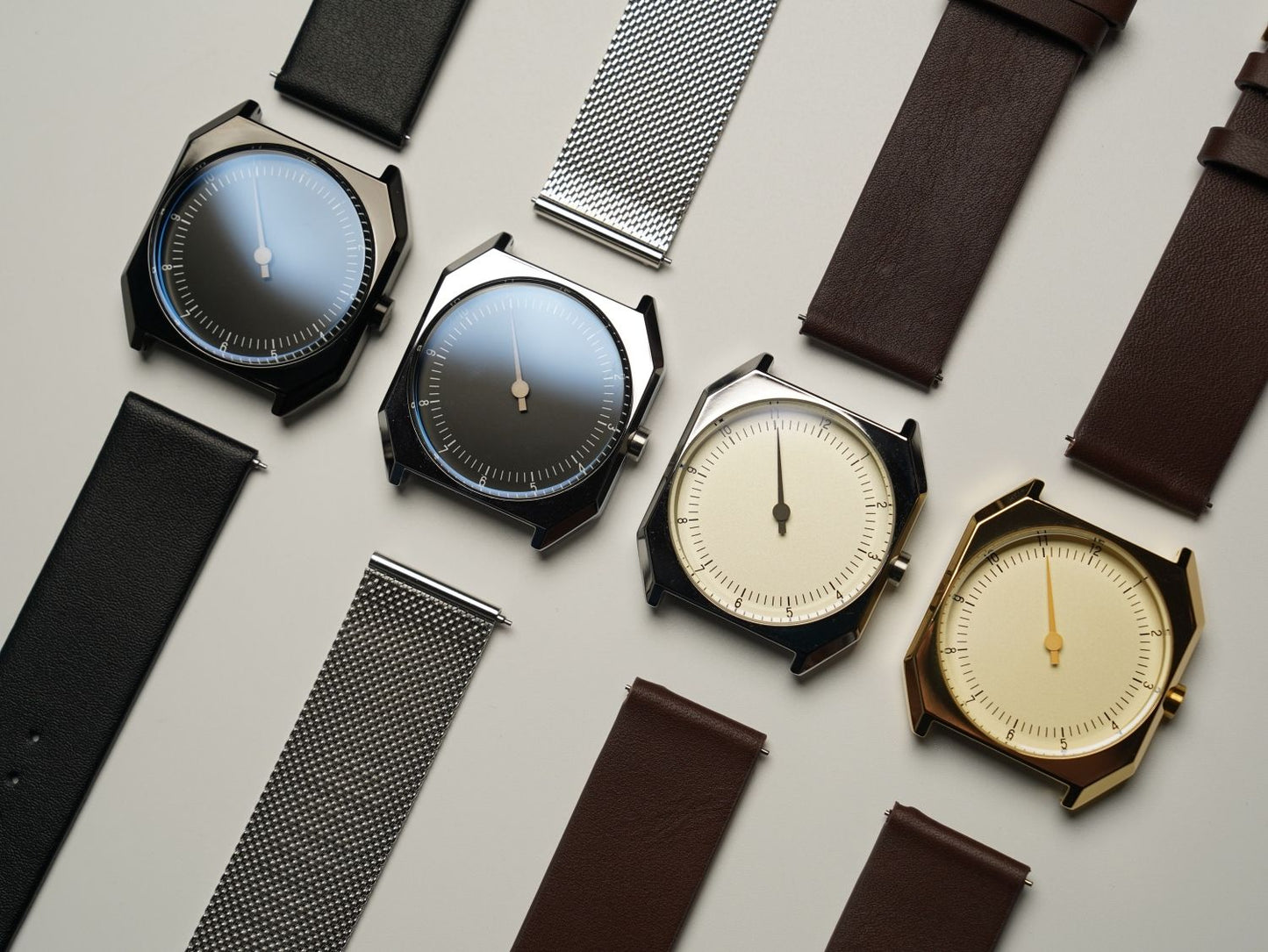 SKU Retro One Pointer Watch for Men - Vintage Style Square Quartz Watch Unique Design Fashion Wristwatch for man men alloy watch