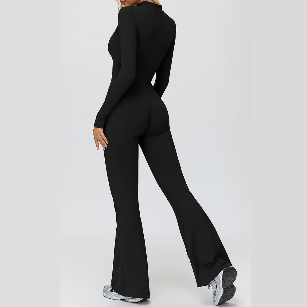 Women Long Sleeves Gym Suit Women Yoga Clothing Sportswear Sports Jumpsuit Female Workout Bodysuits Fitness One-Piece Suit