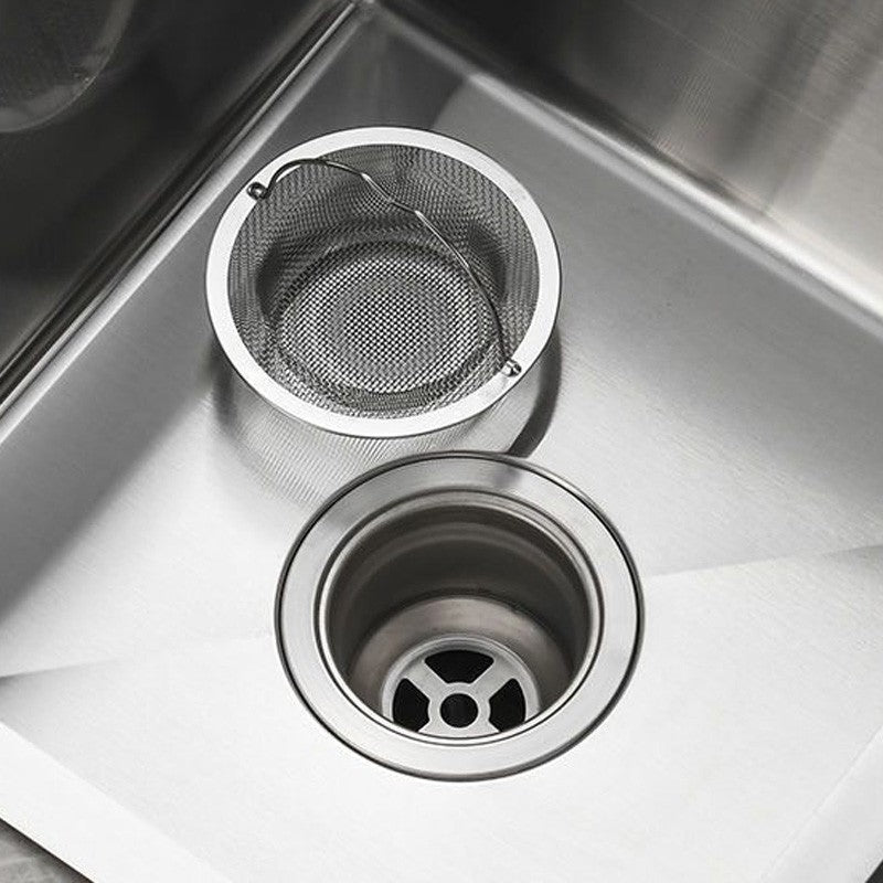 2-Piece Sink Drain Strainer - Food-Grade Stainless Steel, Anti-Clog, Easy to Clean for Kitchen Sinks/Bathroom Vanity Sinks