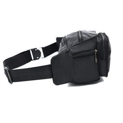 Unisex Multifunctional Waist Bag Large Capacity Waterproof Oxford Business Pack Trendy Crossbody Chest Bag for Travel Work