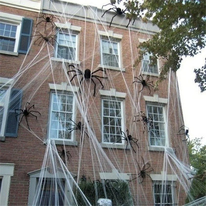 3/2/1pcs Halloween Decor Giant Black Plush Spider Halloween Party Bar Haunted House Horror Props Outdoor Scary Large Spiders