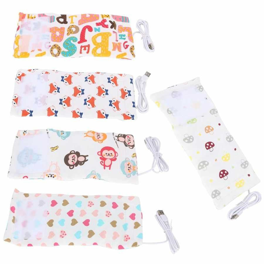 USB Milk Water Warmer Travel Stroller Insulated Bag Baby Nursing Bottle Heater Portable Heated Insulated Storage Bag BPA