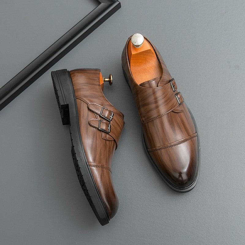 Brand New Men's Pointed Comfortable Business Banquet Oxford Shoes Fashion Spring Men's Breathable Casual Wedding Leather Shoes