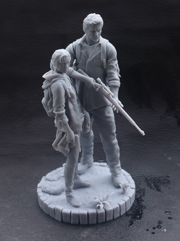 1/18 100mm 1/24 75mm Kits de Modelo em Resina The Last of Us Escultura Sem Pintura Sem Cor RW-1077