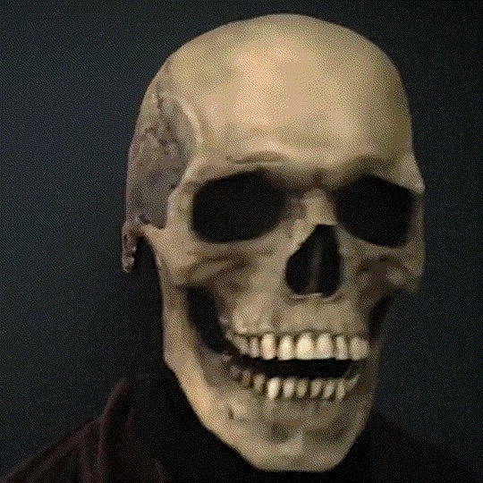 Full Head Skull Mask Carnival Adults Realistc Anonymous Halloween Moveable Mouth Jaw Anime Horror Helmet Skeleton Headgear Masks