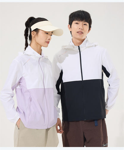 2025 new [new product upgraded skin clothing] high elastic sunscreen clothing men's and women's color contrast machine bag ice s