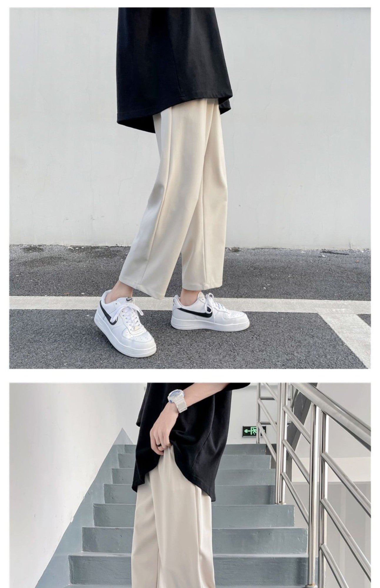 2025 Loose Men's Suit Solid Color Blazers Formal Office Pants Business Trousers Community Fashion Dress Korean Male Clothing X40