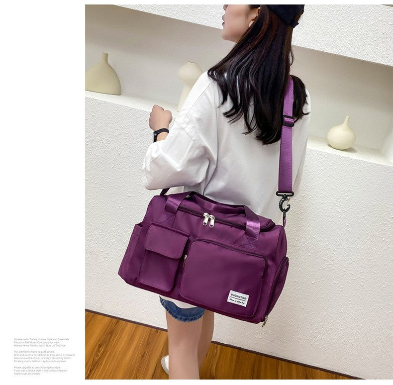 Womne's Travel Bags Handbags Gym Shoulder Bags Oxford Fitness Camping Trekking Bags Hiking Waterproof Outdoor Crossbody Bag