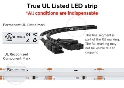 FCOB LED Light Strip Pixel Addressable 630 720 LEDs RGB Dream Full Color 12mm DC12V 24V WS2811 High Density Flexible COB Light