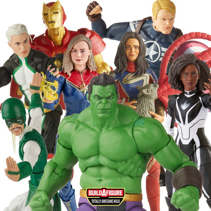Marvel Legends Capitã Marvel Ms Marvel Marvel Boy Photon Karnak Homem de Ferro Comandante Rogers Awesome Hulk Wave Bonecos de Ação de 6 polegadas