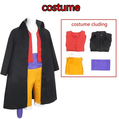 Anime Monkey D Luffy Cosplay  Wano Country Onigashima Chapter LMen's Clothing Cloths Halloween Carnival Costume For Adult