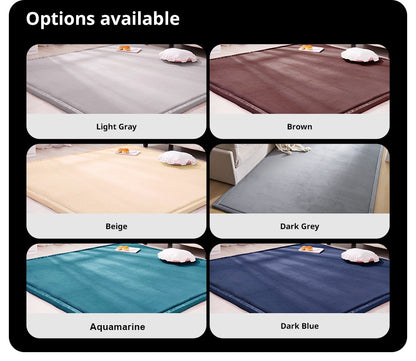 1pc Japanese Tatami Rug, Coral Velvet Area Rug, Baby Mat for Floor Play, 3CM Thick Crawling Rugs, Padded Foam Rug for Kids Playr