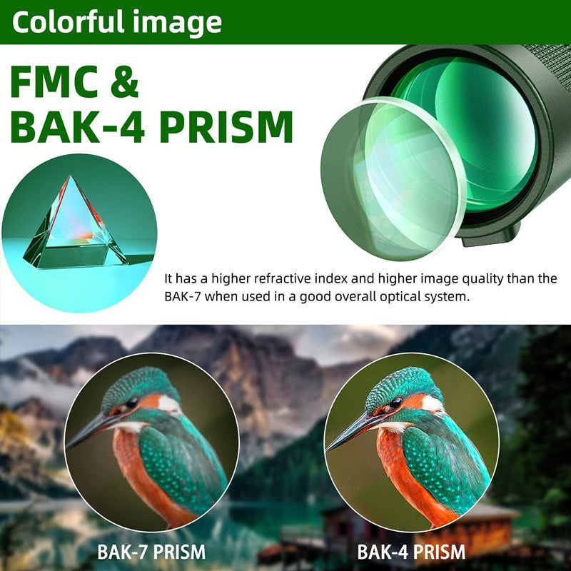 Telescópio Portátil Zoom HD 5000M Dobrável de Longa Distância Mini Potente para Caça Esportes Acampamento ao Ar Livre Viagem