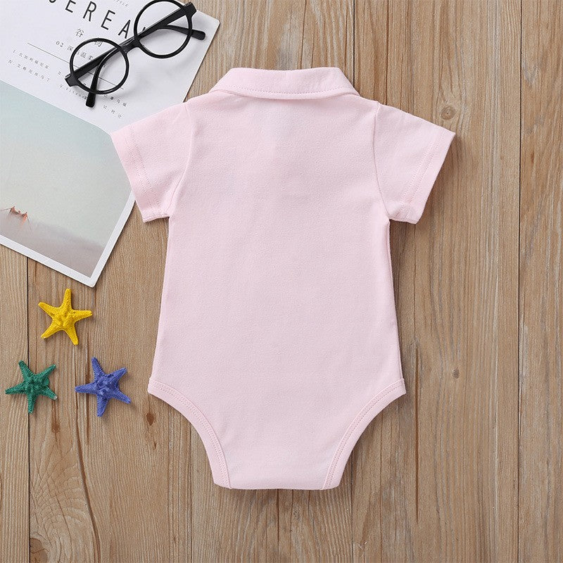 Newborn Baby Boy Romper 0-12 Months 2023 Summer Solid 5 Colours Polo Babe Girl Clothes Jumpsuit