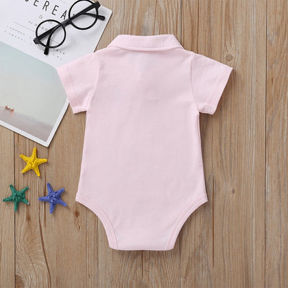 Newborn Baby Boy Romper 0-12 Months 2023 Summer Solid 5 Colours Polo Babe Girl Clothes Jumpsuit