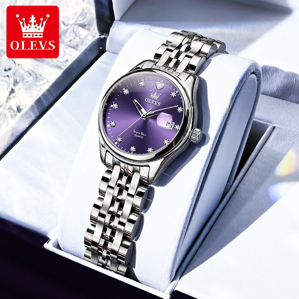 OLEVS Women Watch 5649 New Quartz Wristwatch Waterproof Luminous Date Ladies Watches Original Luxury Elegant Woman‘s Gifts