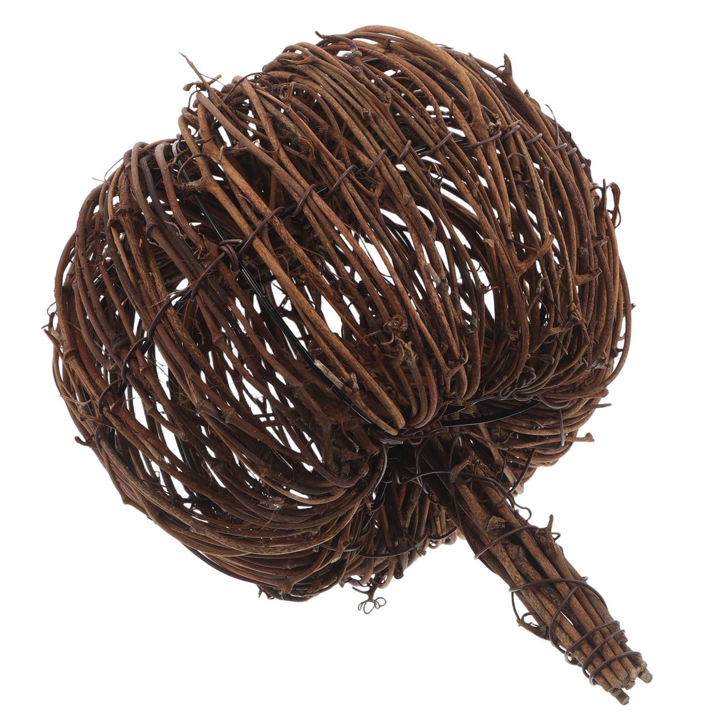 15CM Rattan Woven Pumpkin Halloween Fall Rattan Pumpkin Thanksgiving Table Centerpiece For Halloween And Seasonal Celebration