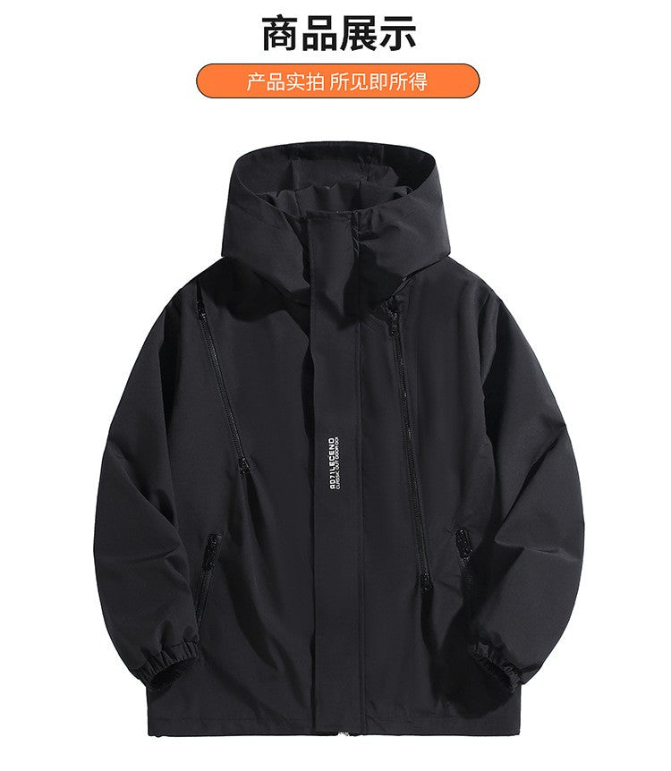 Big Size 12XL Bomber Jacket Men Hooded Zipper Windbreaker Male Fishing Waterproof Windproof Windshield Outerwear Large Plus Fat