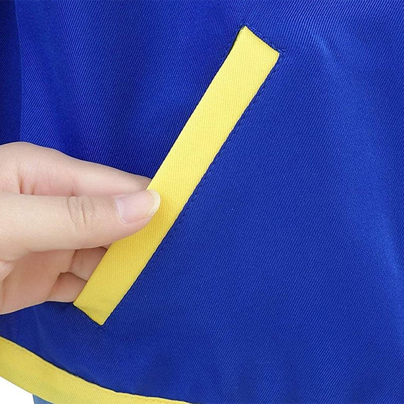 Halloween Cosplay Costume Anime Ash Ketchum Trainer Party Blue Jacket Cap Gloves Sets Theme Party Role Playing Outfits