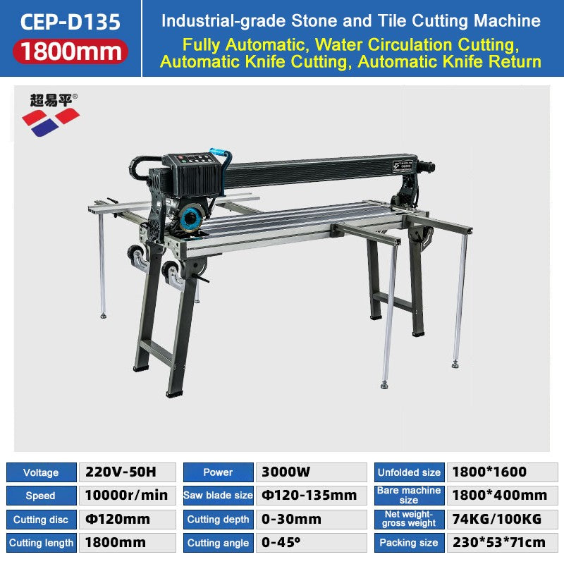 Máquina de corte de azulejos totalmente automática de alta qualidade Máquina de chanfrar de alta potência Processamento de azulejos Laje de rocha Material de mármore