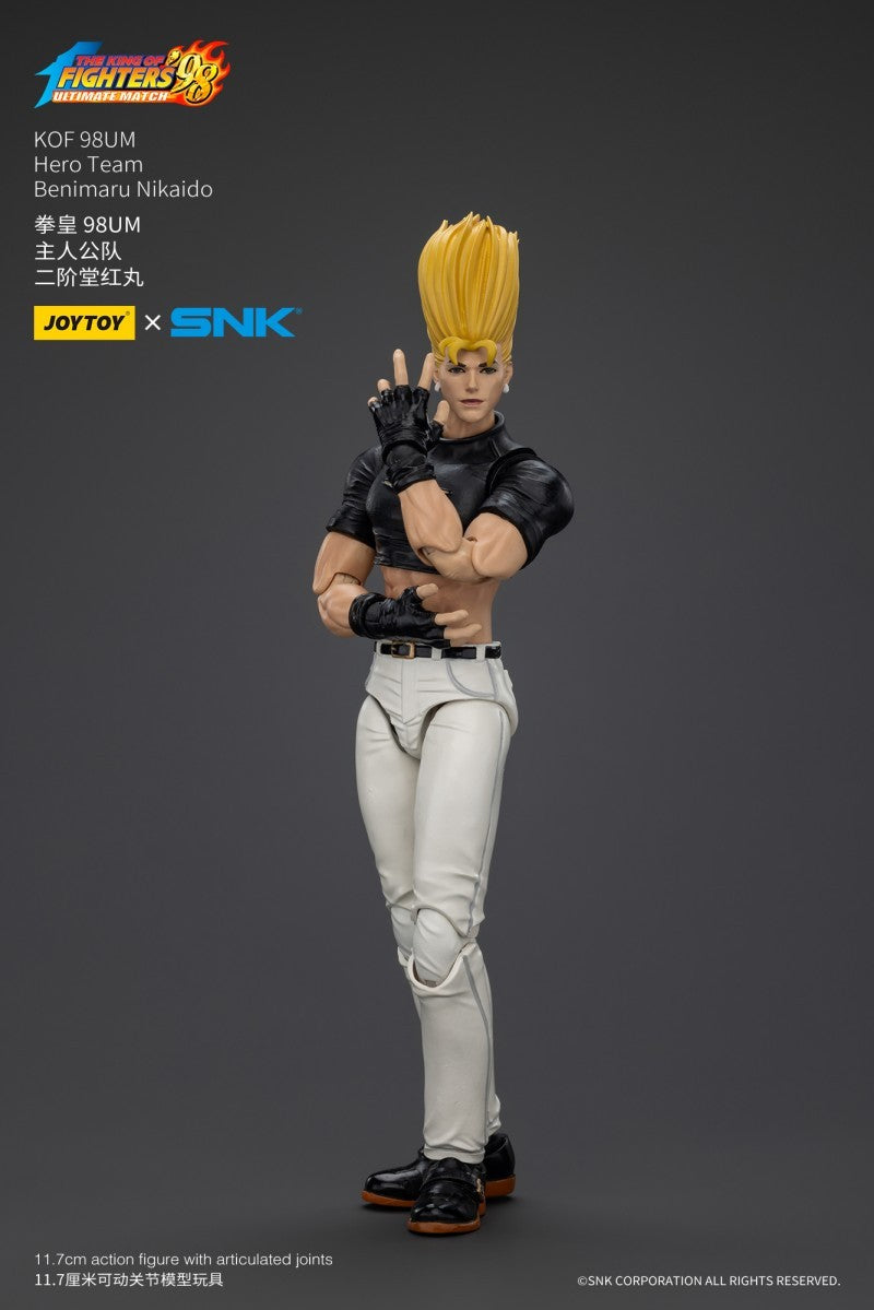 JOYTOY SNK KOF 98UM Hero Team 1/18 Bonecos de Ação Kyo Kusanagi Goro Daimon Modelo Benimaru Nikaido Jogo Anime Presentes de Brinquedo Masculino