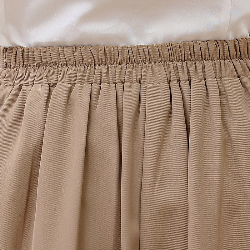 2024 New Solid Color Fringe Skirt Summer Classic Clothing Women's Loose Plus Size Skirt New Street Elegance Calf Belly Skirt
