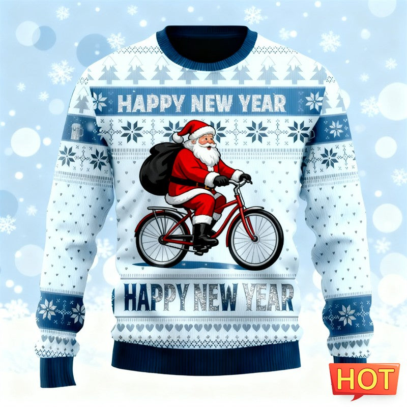 2026 New Funny Santa Claus Graphic Sweatshirts Fashion Holiday Wear 3D Printed Ugly Christmas Sweater Loose Streetwear Pullovers