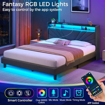 1-40m LED Strip Lights for Room Decoration, APP + 44-Key Remote Music Sync, 5V USB RGB Flexible Tape for TV Backlight