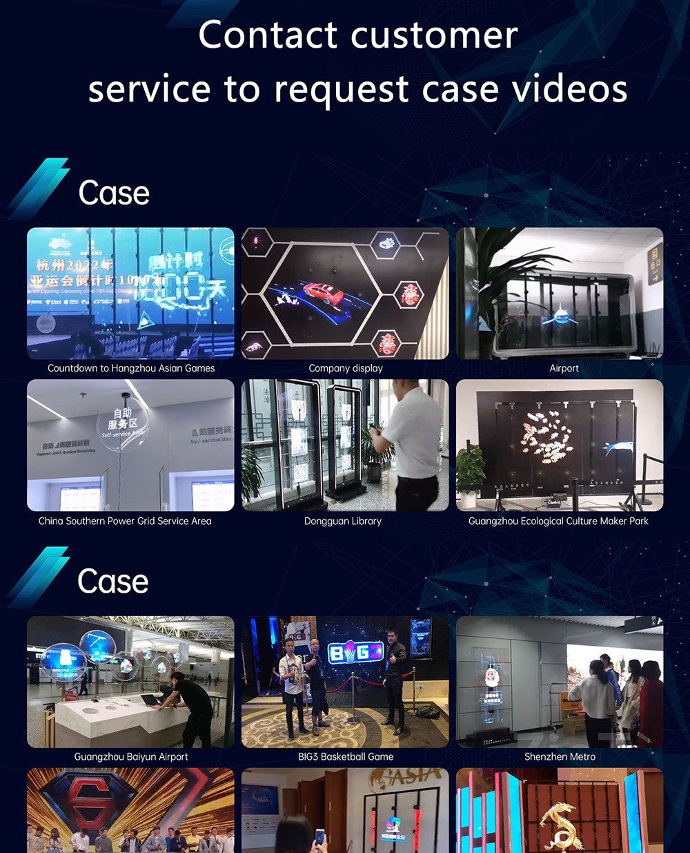 Hologram 3D Ventilador Fan Advertising Display Luces Led light Sign Holographic Player Support Images Video Draw Audiences