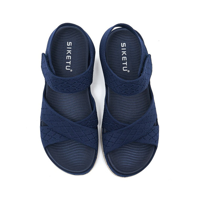 Low Sandals Woman Leather Shoes Summer Heels Large Size Low-heeled Girls Sports Big Comfort Fashion Clogs 2024 Slides Scandals