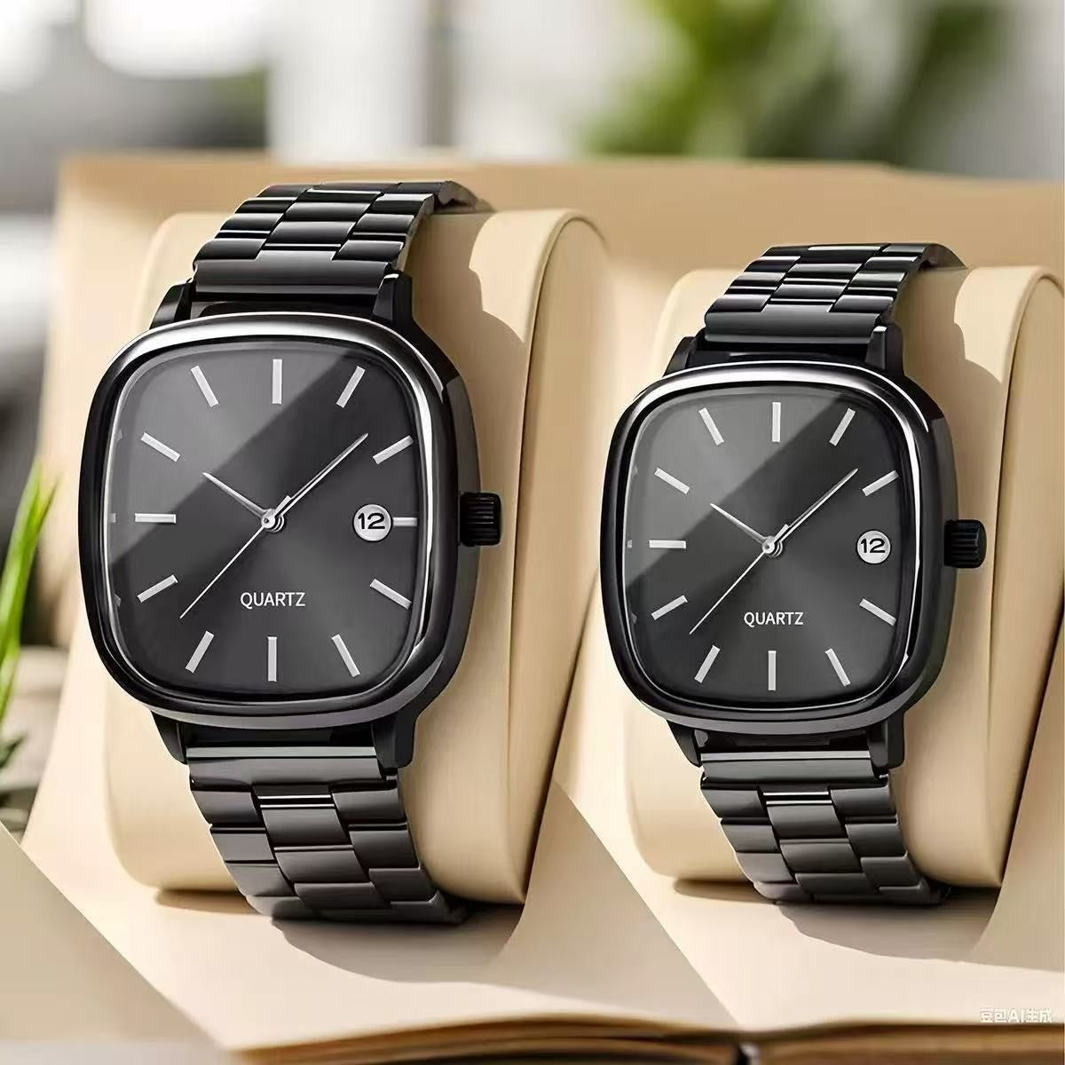 Luxury Square Quartz Watch for Men Casual Student Fashion Simple Design Versatile Stylish Calendar Watches Male Female