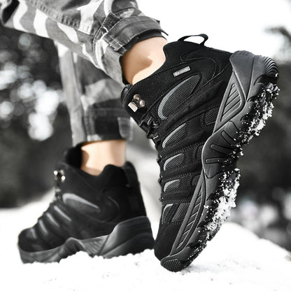 Novas Botas de Couro Masculinas de Alta Qualidade Tênis de Pesca Caça Deserto Combate Botas Masculinas Sapatos de Caminhada ao Ar Livre Botas de Tornozelo Segurança no Trabalho