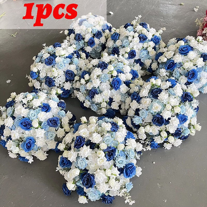 30-70cm Artificial White Rose Flower Ball, Wedding Reception Table Centerpieces, Floral Arrangement for Party Event Decor