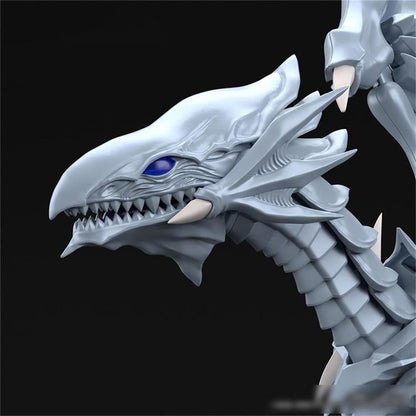 ?New-Hot?Yu-Gi-Oh Arrogant Dragon Blue-Eyes White Dragon  Assembly Model Figure Desktop Decoration Holiday Birthday Gift