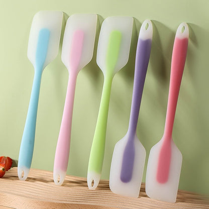 Espátula de Silicone Creme Manteiga Cozinha Cozimento Espátula Utensílios Resistentes ao Calor Raspador Decorador Ferramentas Translúcidas para Cozinha e Confeitaria