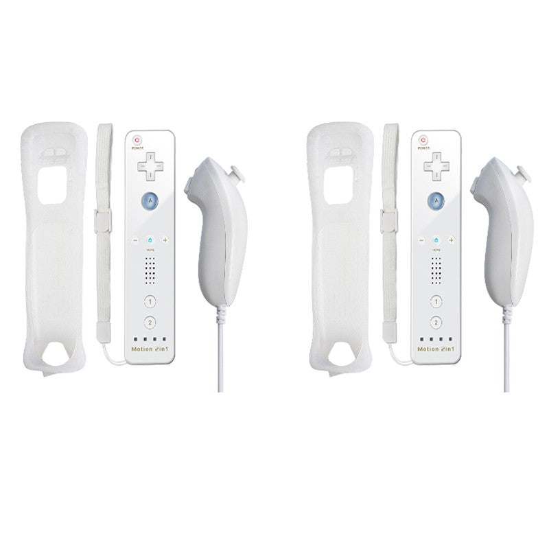 Controllers For Nintendo Wii 2 In 1 Left Right Controller Optional Motion Plus Set Game Remote Control Joystick Wireless Gamepad