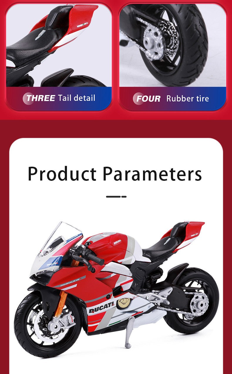 Maisto 1:18 Ducati Panigle V4 S Diavel Kawasaki Ninja H2 R Brinquedos de Modelo de Motocicleta Colecionáveis Hobbies