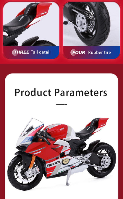 Maisto 1:18 Ducati Panigle V4 S Diavel Kawasaki Ninja H2 R Brinquedos de Modelo de Motocicleta Colecionáveis Hobbies