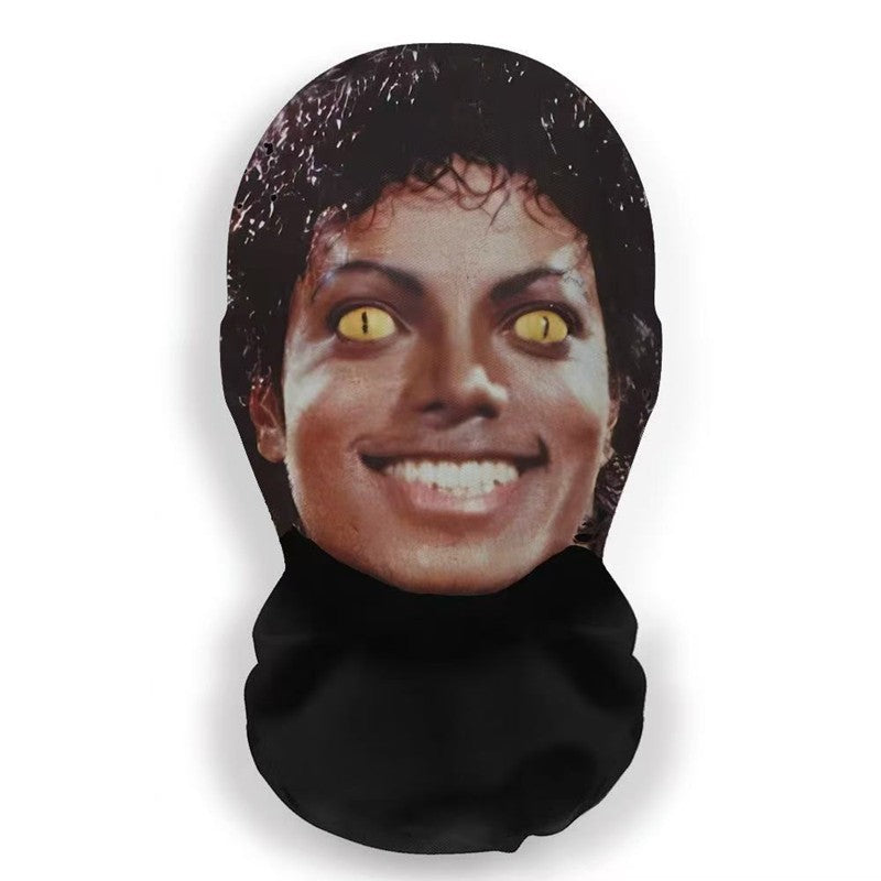 Realistic 3D Mask Funny Star Prank Cosplay Mask Full Face Mesh Cycling Mask Balaclava Hat Headgear Halloween Party Costumes