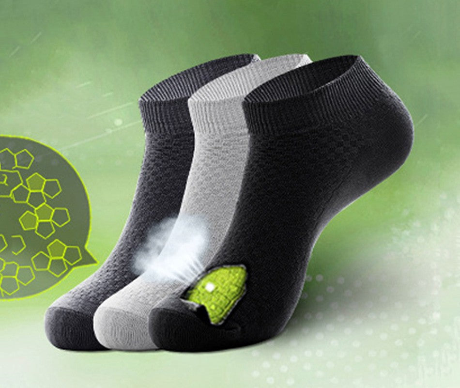 5Pairs/lot Men Socks Bamboo Fiber Short Ankle Socks High Quality Summer Winter Business Breathable Male Short Sock Meias Man Sox