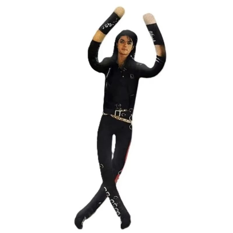 1/2/3pcs Anime Michael Jackson Cosplay Prop Doll Plush Stuffed Figure Dolls Room Decoration Abstract Joint Mobility Props Gift