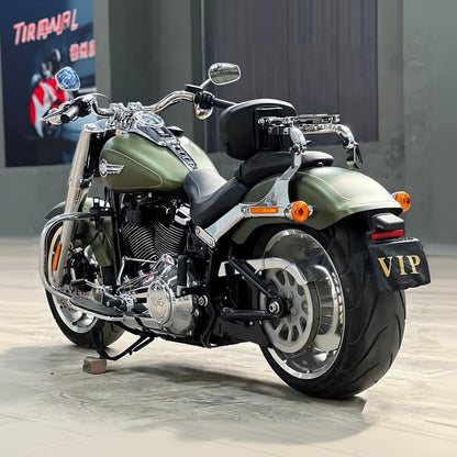 For Harley Fat Boy Breakout FXBR FLFB FXBRS FLFBS 2018-2025 Motorcycle Backrest Accessories Passenger Driver Folding Sissy Bar