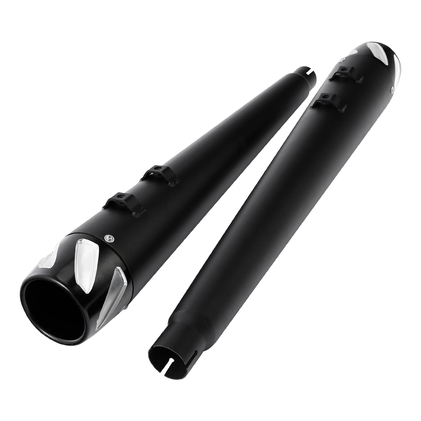 Motorcycle 4" Slip-on Mufflers Exhaust Pipes For Harley Touring Electra Street Glide 1995-2016