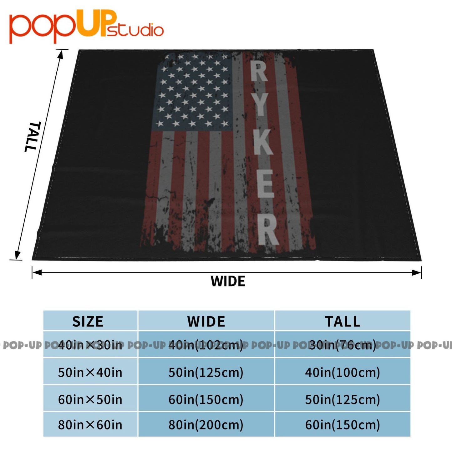 Ryker Family American Flag Ultra-Soft Blanket Quilt Winter Sofa Cover Bed Covers
