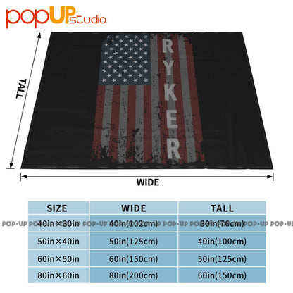 Ryker Family American Flag Ultra-Soft Blanket Quilt Winter Sofa Cover Bed Covers