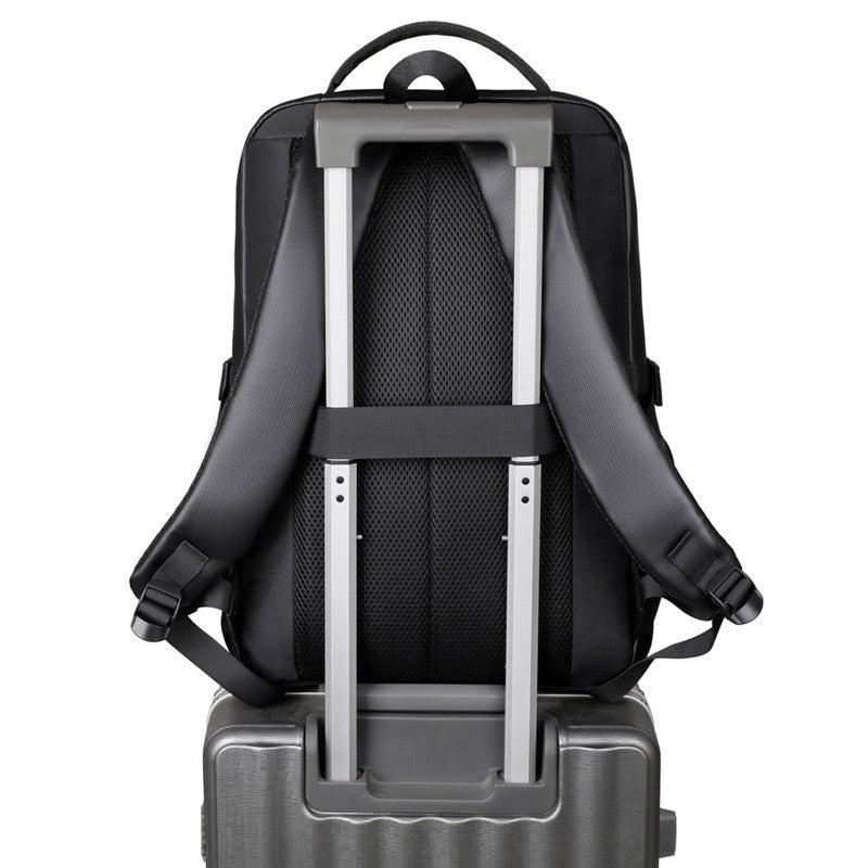Business backpack, laptop backpack, travel bag, black, large capacity, suitable for different scenarios